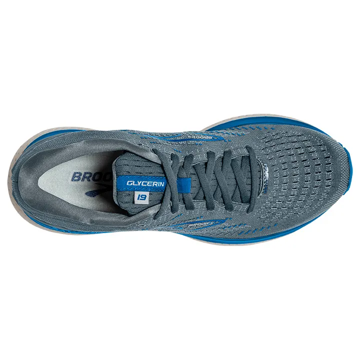 契約ブルックス Brooks Men's Glycerin 19 095 Quarry/Grey/Dark Blue
